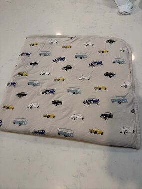 Kyte Baby Blanket with Vintage Car Print